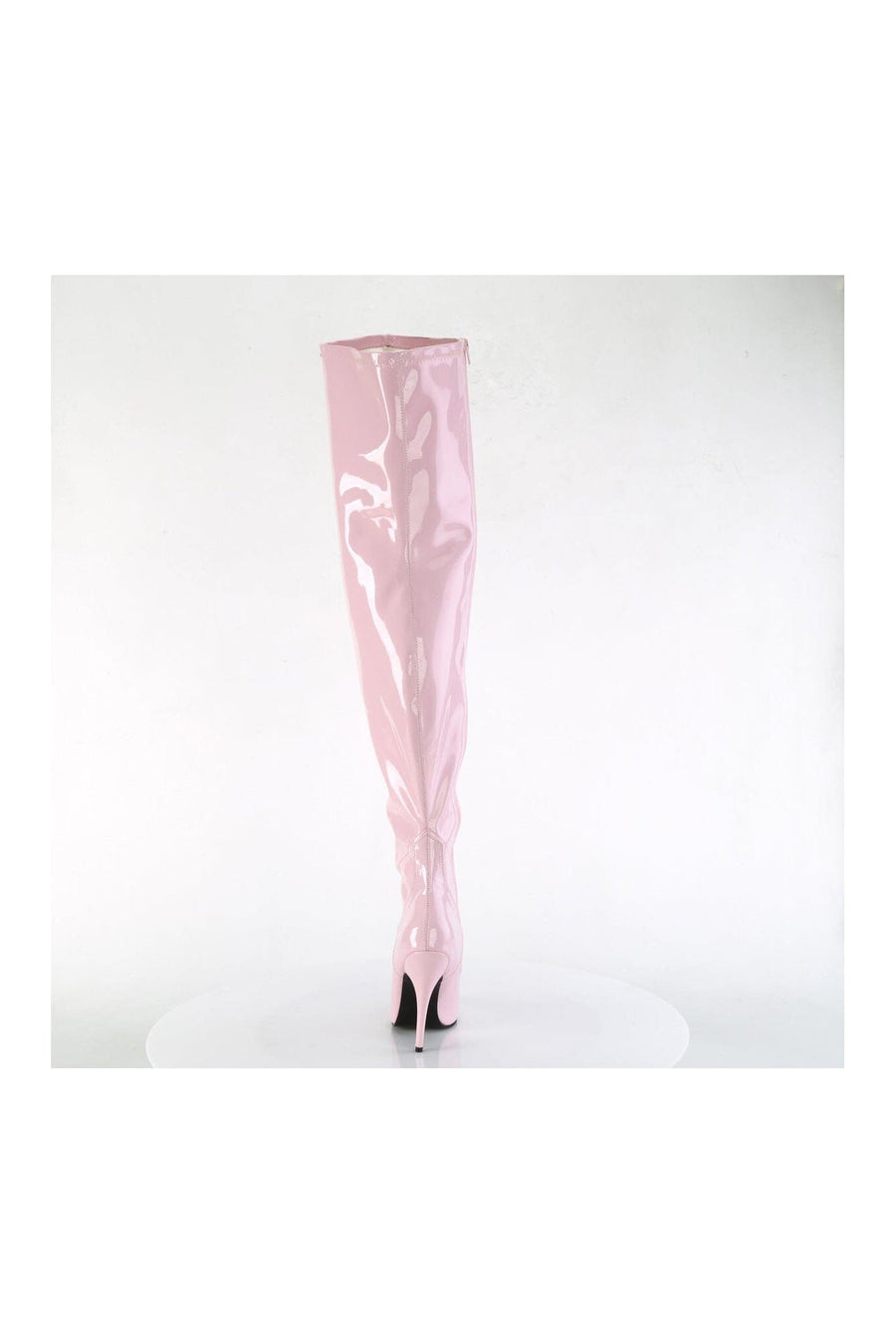 Pleaser SEDUCE-3000WC Pink Patent Thigh Boot in Pink Patent
