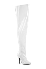 SEDUCE-3000WC White Patent Thigh Boot