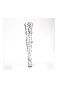 SEDUCE-3028 Silver Patent Thigh Boot-Thigh Boots-Pleaser-SEXYSHOES.COM