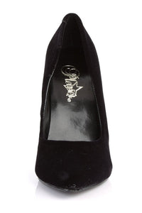 Pleaser SEDUCE-420 Pump in Black Genuine Satin