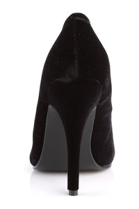 Pleaser SEDUCE-420 Pump in Black Genuine Satin