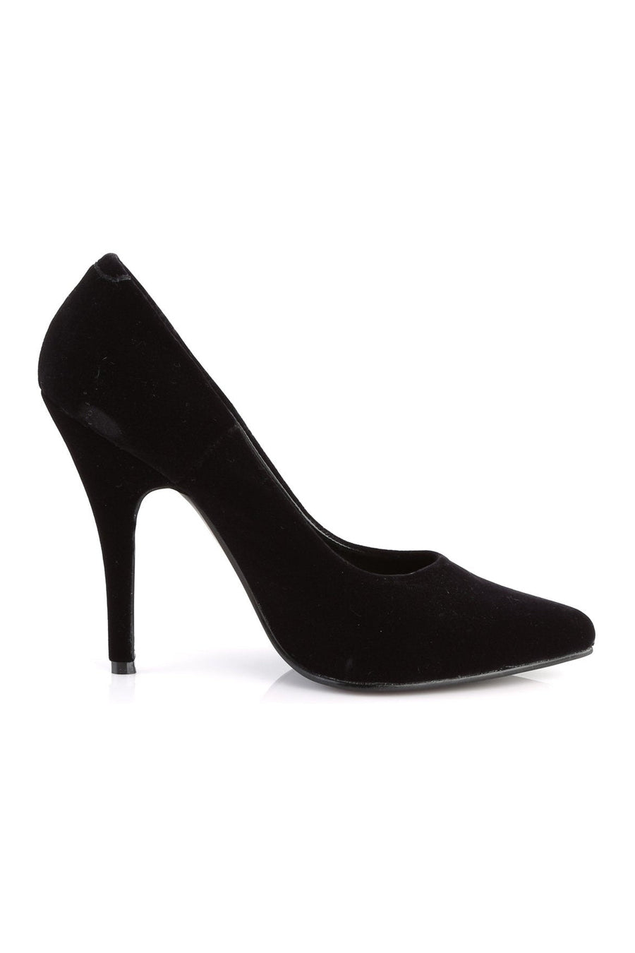 Pleaser SEDUCE-420 Pump in Black Genuine Satin