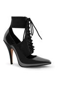 Lace Up Ankle Bootie with Stretch Ankle Cuff