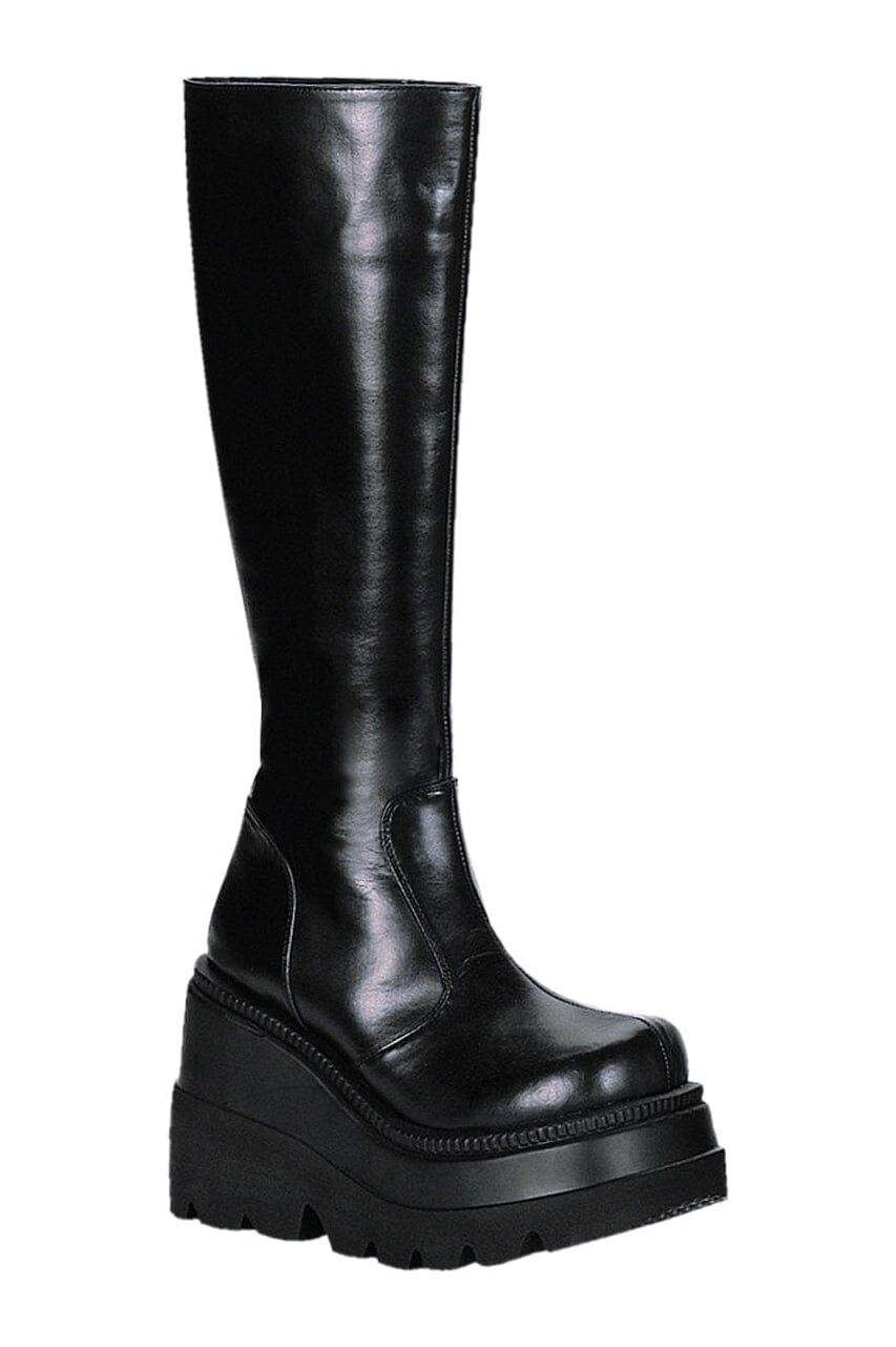 Demonia SHAKER-100 Black Vegan Leather Lolita in Black Vegan Leather from SexyShoes.com
