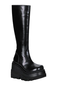 Demonia SHAKER-100 Black Vegan Leather Lolita in Black Vegan Leather from SexyShoes.com