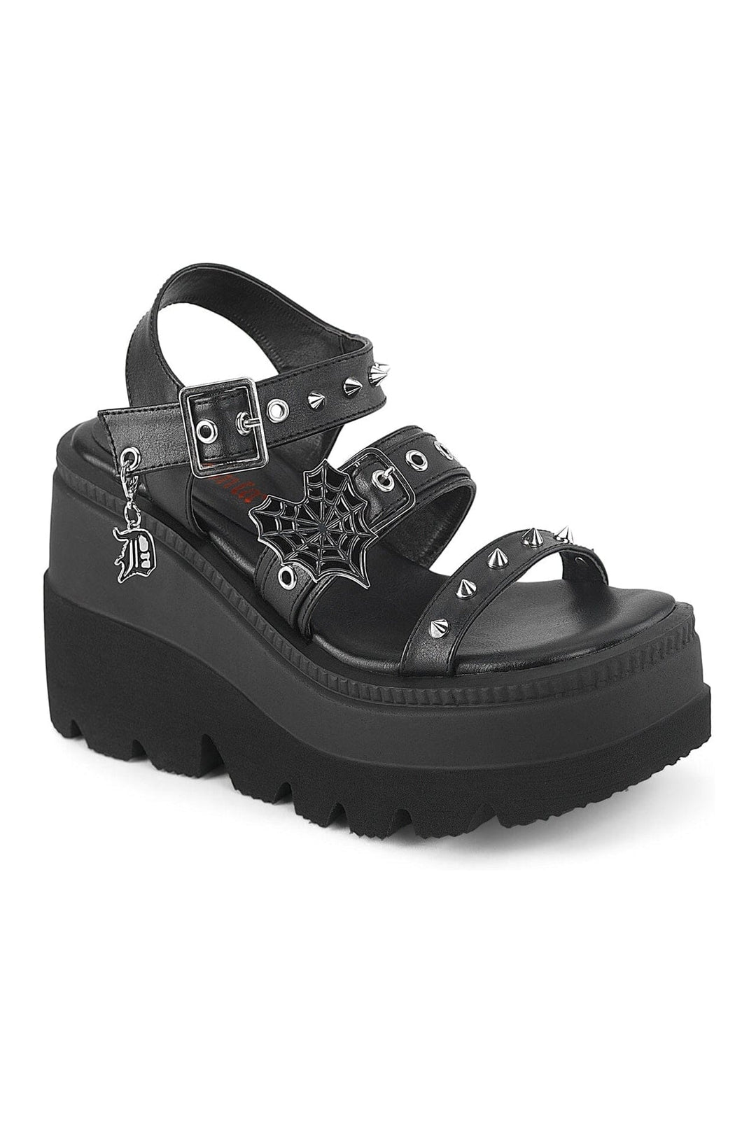 SHAKER-13 Black Vegan Leather Sandal-Sandals-Demonia-Black-10-Vegan Leather-SEXYSHOES.COM