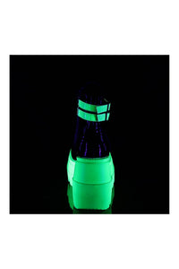 Demonia SHAKER-52 Black Patent Ankle Boot in Black Patent