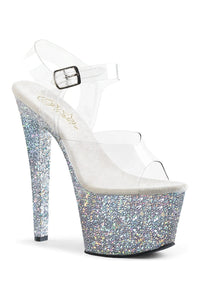 Pleaser SKY-308LG Clear Vinyl Sandal in Clear Vinyl from SexyShoes.com
