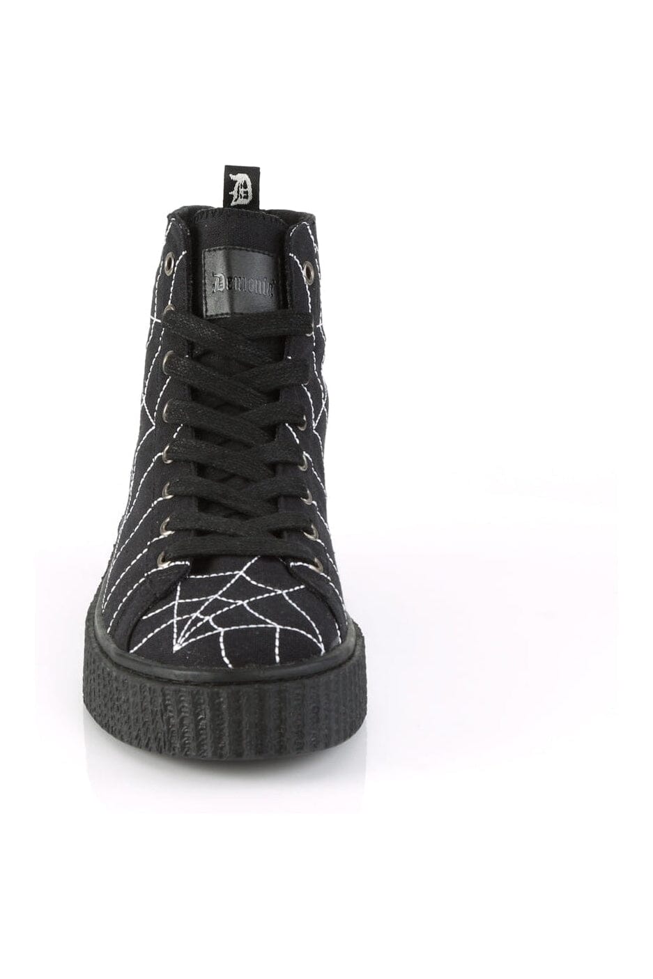 Demonia SNEEKER-250 Black Canvas Creeper in Black Canvas