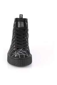 Demonia SNEEKER-250 Black Canvas Creeper in Black Canvas