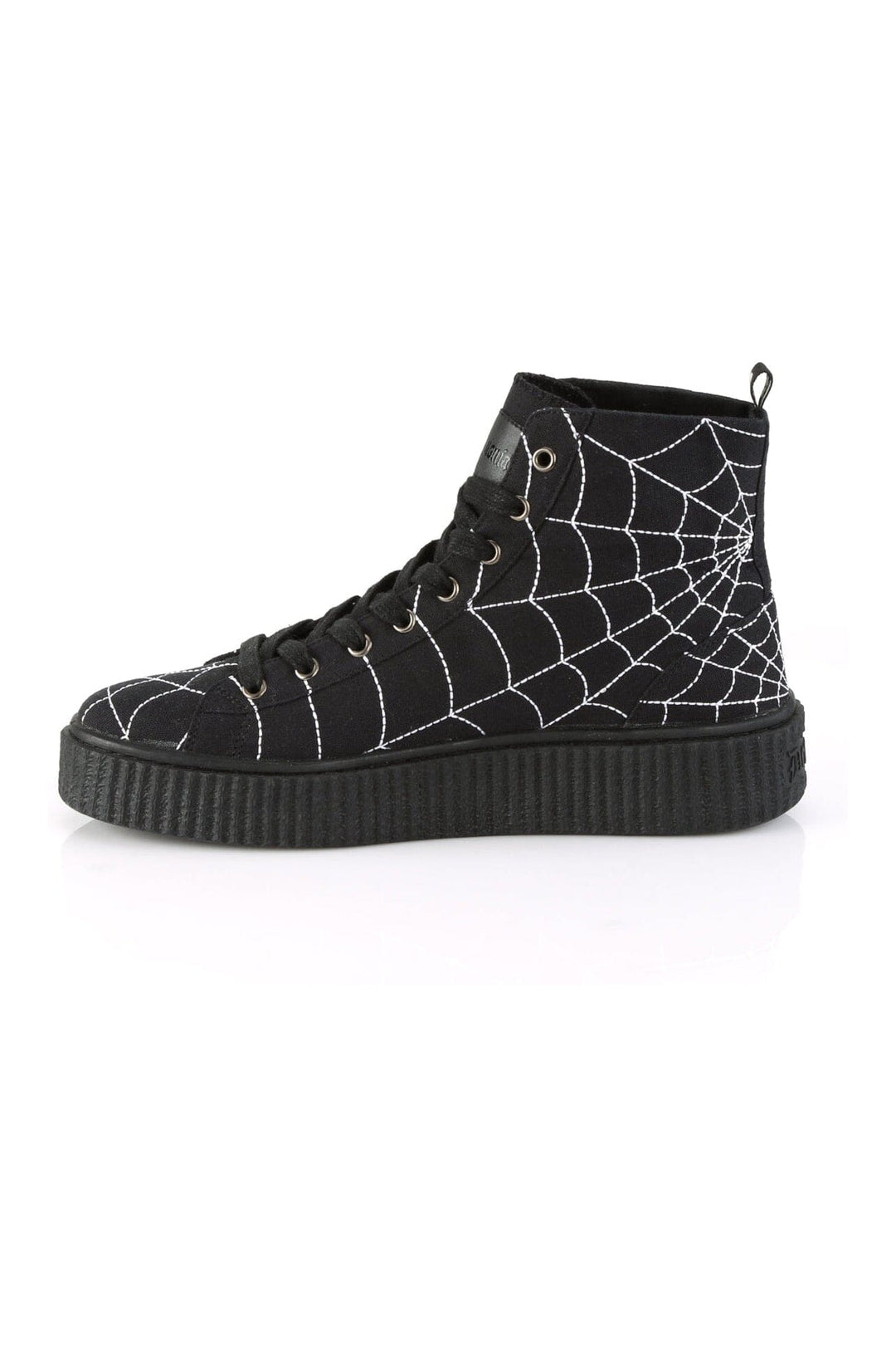 Demonia SNEEKER-250 Black Canvas Creeper in Black Canvas
