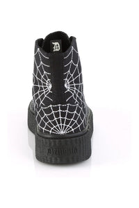 Demonia SNEEKER-250 Black Canvas Creeper in Black Canvas