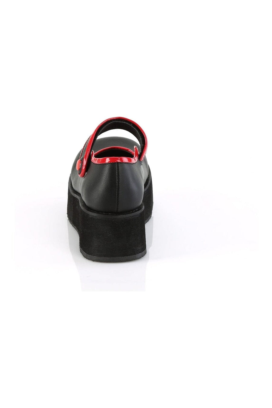 Demonia SPRITE-01 Black Vegan Leather Mary Janes in Black Vegan Leather