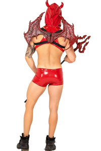 Roma Costumes 2pc Lucifers Desire Devil in Red 