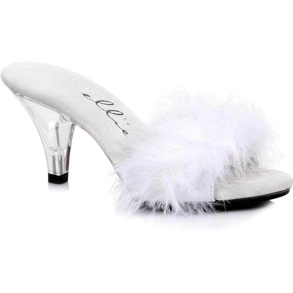 SS-305-SASHA Marabou | White Genuine Satin-Footwear-Ellie Brand-White-9-Satin-SEXYSHOES.COM