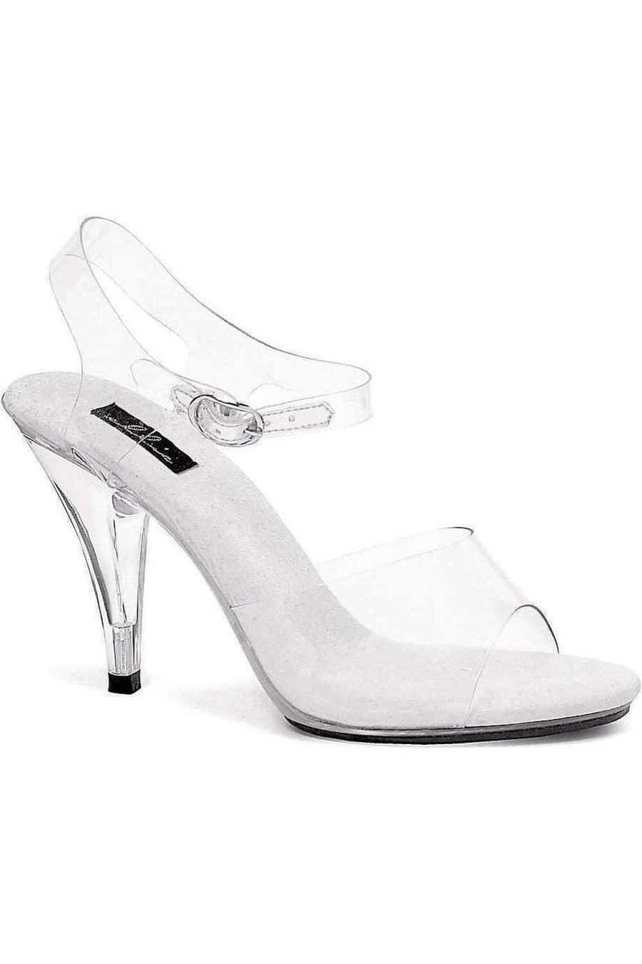 Ellie Brand SS 405 BROOK Sandal in Clear Vinyl from SexyShoes.com