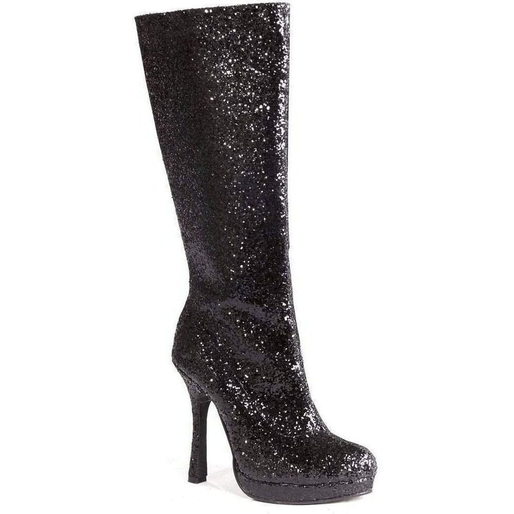 SS-421-ZARA Knee Boot | Black Glitter-Footwear-Ellie Brand-Black-9-Glitter-SEXYSHOES.COM