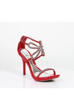 SS-431-MONARCH Sandal | Red Faux Leather