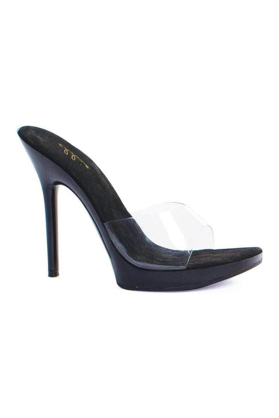 Ellie Brand SS 502 VANITY Slide in Clear Vinyl from SexyShoes.com