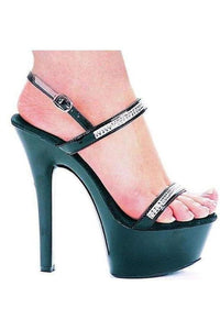 Ellie Brand SS 601 DIAMOND Platform Sandal in Black Patent from SexyShoes.com
