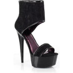 SS-609-AMANDA Sandal | Black Patent