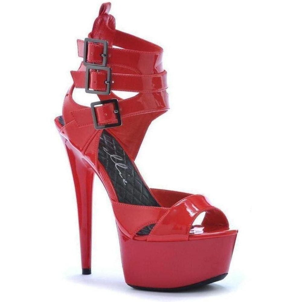 Ellie Brand SS 609 ATHENA Platform Sandal in Red Patent from SexyShoes.com