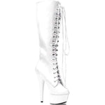 SS-609-JUNGLE Platform Boot  | White Patent