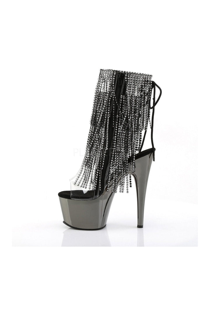 Pleaser ADORE-1017RSF Platform Boot in Black Vinyl