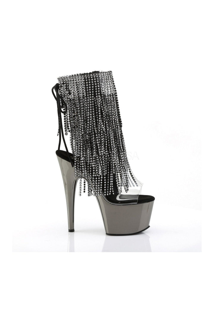 Pleaser ADORE-1017RSF Platform Boot in Black Vinyl