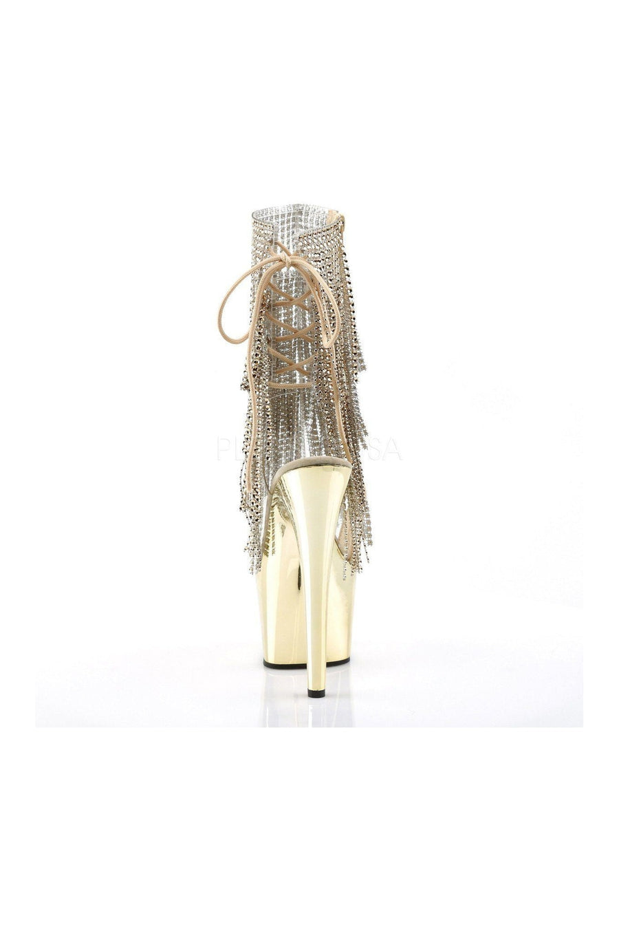 Pleaser ADORE-1017RSF Platform Boot in Clear Vinyl