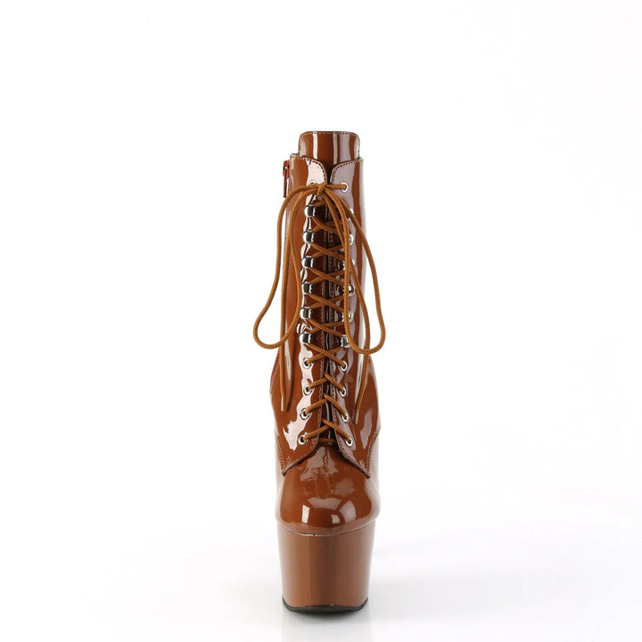SS-ADORE-1020 Brown Patent Ankle Boot