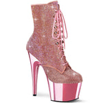 SS-ADORE-1020CHRS Ankle Boot | Pink Faux Suede