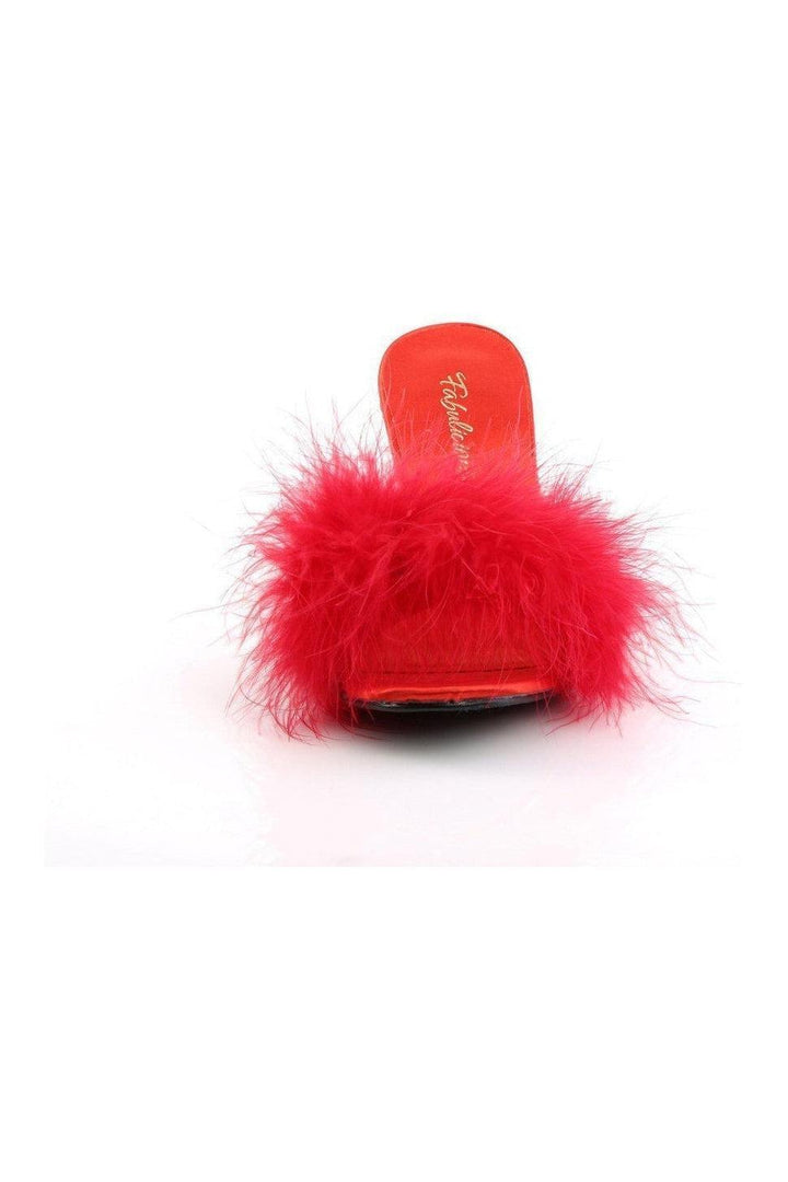 SS-AMOUR-03 Slide | Red Genuine Satin