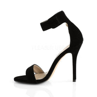 SS-AMUSE-10 Sandal | Black Velvet-Footwear-Pleaser Brand-Black-7-Velvet-SEXYSHOES.COM
