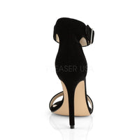 SS-AMUSE-10 Sandal | Black Velvet-Footwear-Pleaser Brand-Black-7-Velvet-SEXYSHOES.COM
