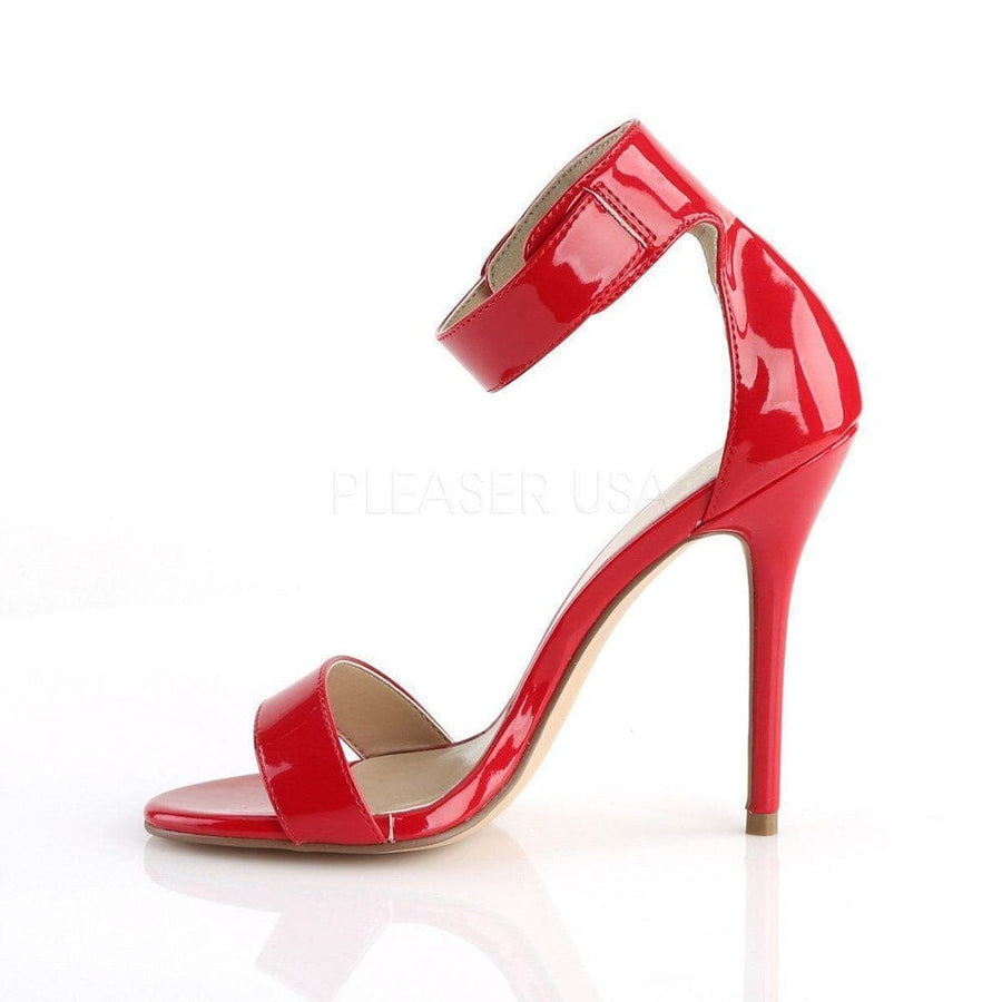 Pleaser Brand SS AMUSE 10 Sandal in Red Patent