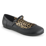 SS-ANNA-02 Flat | Black Faux Leather