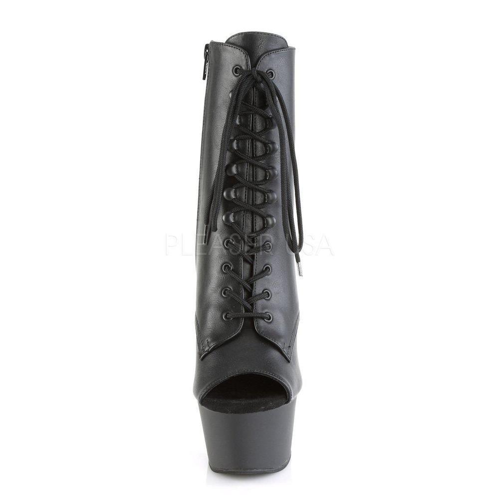 SS-ASPIRE-1021 Platform Ankle Boot | Black Faux Leather-Footwear-Pleaser Brand-Black-6-Faux Leather-SEXYSHOES.COM