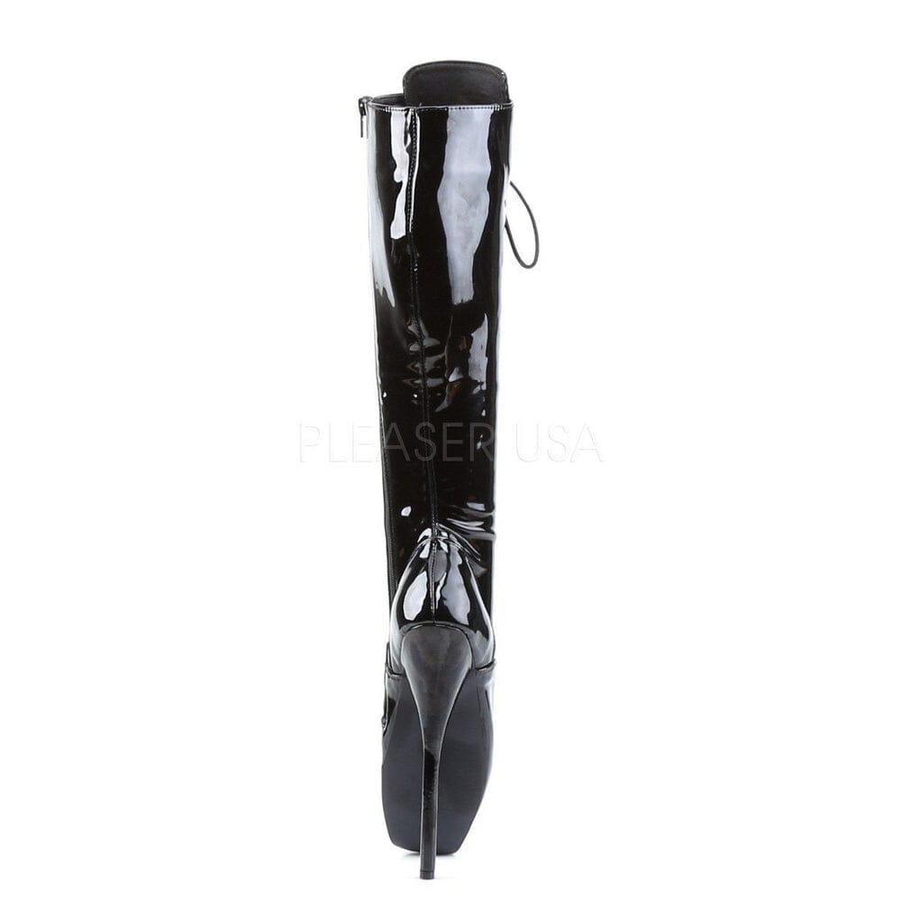 SS-BALLET-2020 Ballet Knee Boot | Black Patent-Footwear-Pleaser Brand-Black-11-Patent-SEXYSHOES.COM