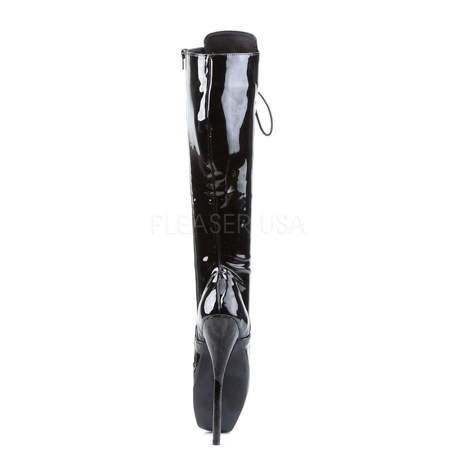 SS-BALLET-2020 Ballet Knee Boot | Black Patent-Footwear-Pleaser Brand-Black-11-Patent-SEXYSHOES.COM