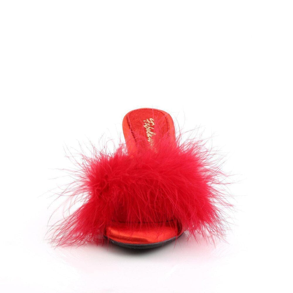 SS-BELLE-301F Slide | Red Faux Leather-Footwear-Pleaser Brand-Red-5-Faux Leather-SEXYSHOES.COM
