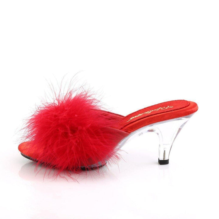 SS-BELLE-301F Slide | Red Faux Leather-Footwear-Pleaser Brand-Red-5-Faux Leather-SEXYSHOES.COM