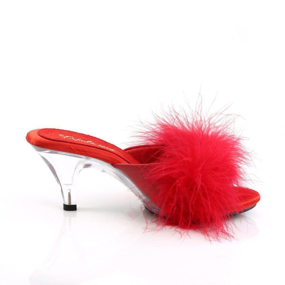 SS-BELLE-301F Slide | Red Faux Leather-Footwear-Pleaser Brand-Red-5-Faux Leather-SEXYSHOES.COM