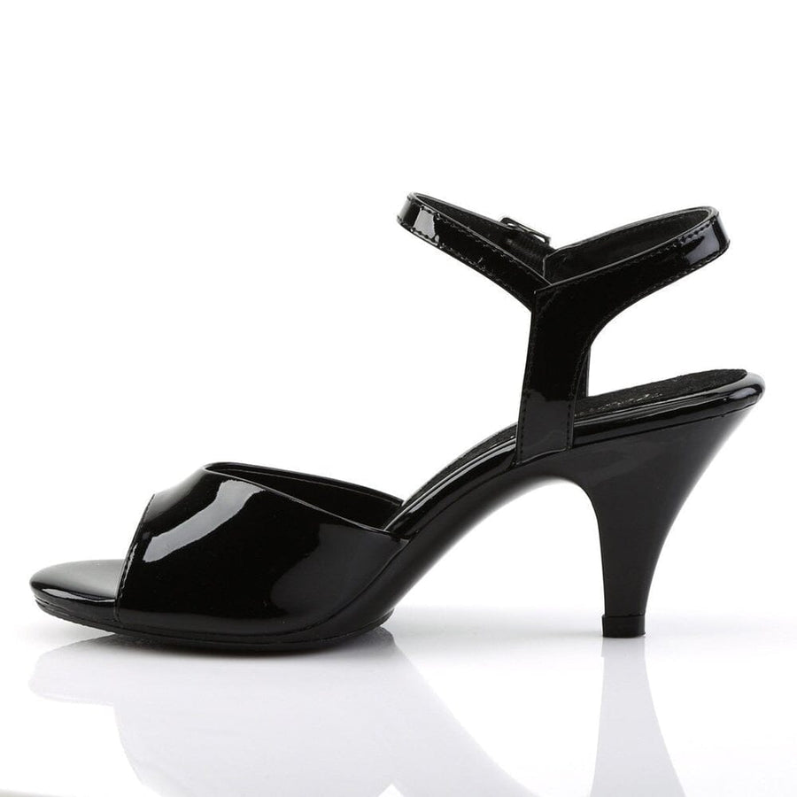 Pleaser Brand SS BELLE 309 Sandal in Black Patent