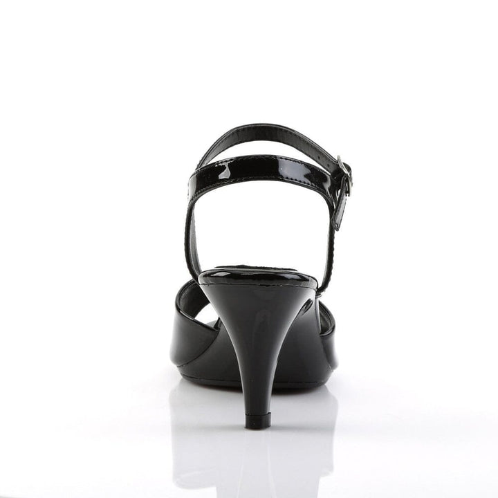 SS-BELLE-309 Sandal | Black Patent-Footwear-Pleaser Brand-Black-5-Patent-SEXYSHOES.COM