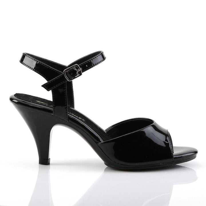 SS-BELLE-309 Sandal | Black Patent-Footwear-Pleaser Brand-Black-5-Patent-SEXYSHOES.COM