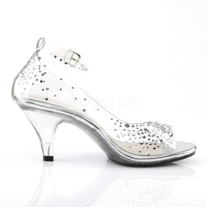 SS-BELLE-330RS Sandal | Clear Vinyl-Footwear-Pleaser Brand-Clear-14-Vinyl-SEXYSHOES.COM