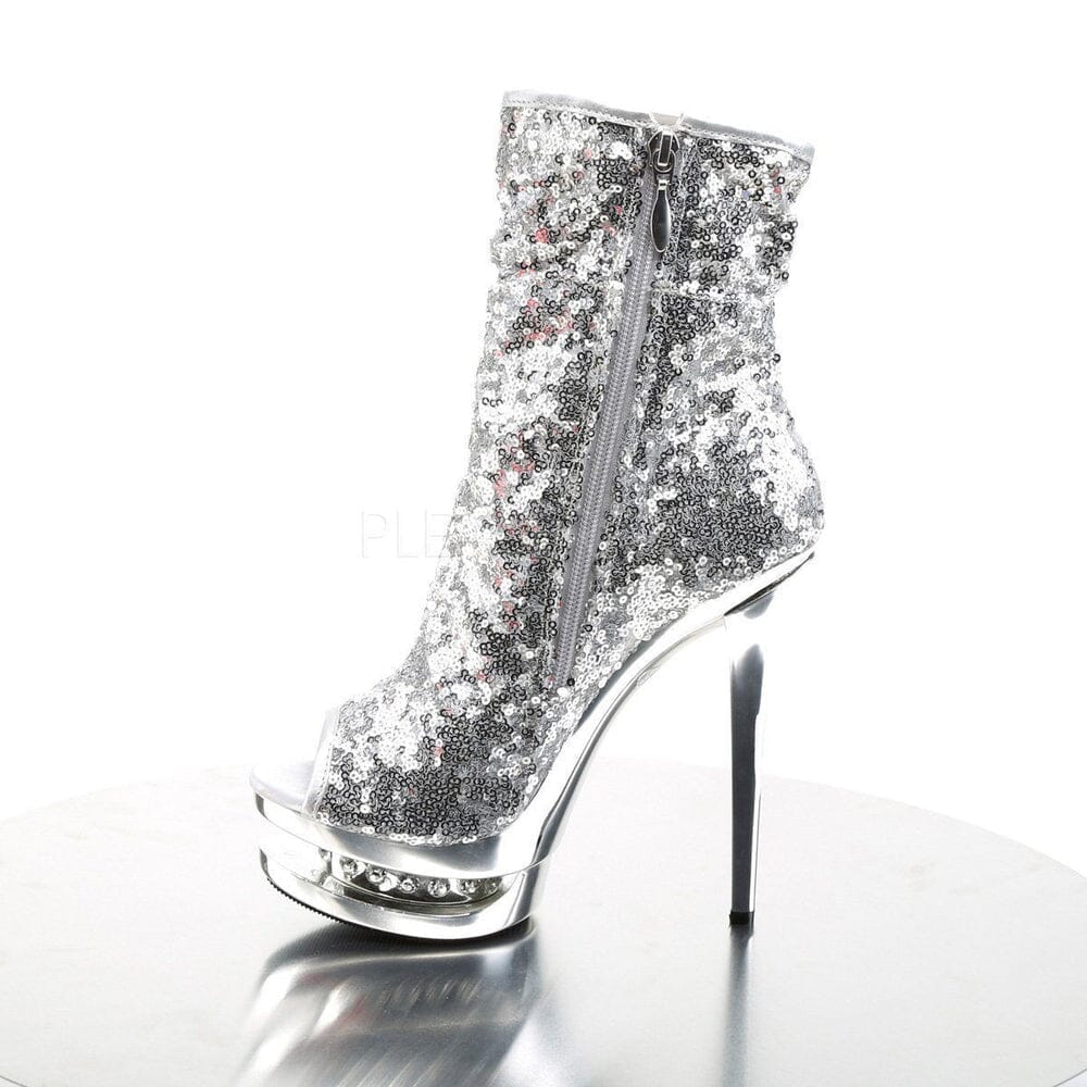 SS-BLONDIE-R-1008 Platform Boot | Silver Sequins-Footwear-Pleaser Brand-Silver-6-Sequins-SEXYSHOES.COM