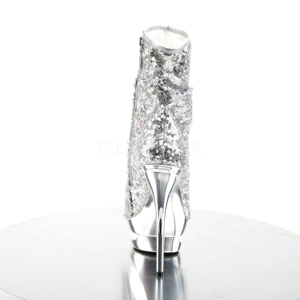 SS-BLONDIE-R-1008 Platform Boot | Silver Sequins-Footwear-Pleaser Brand-Silver-6-Sequins-SEXYSHOES.COM