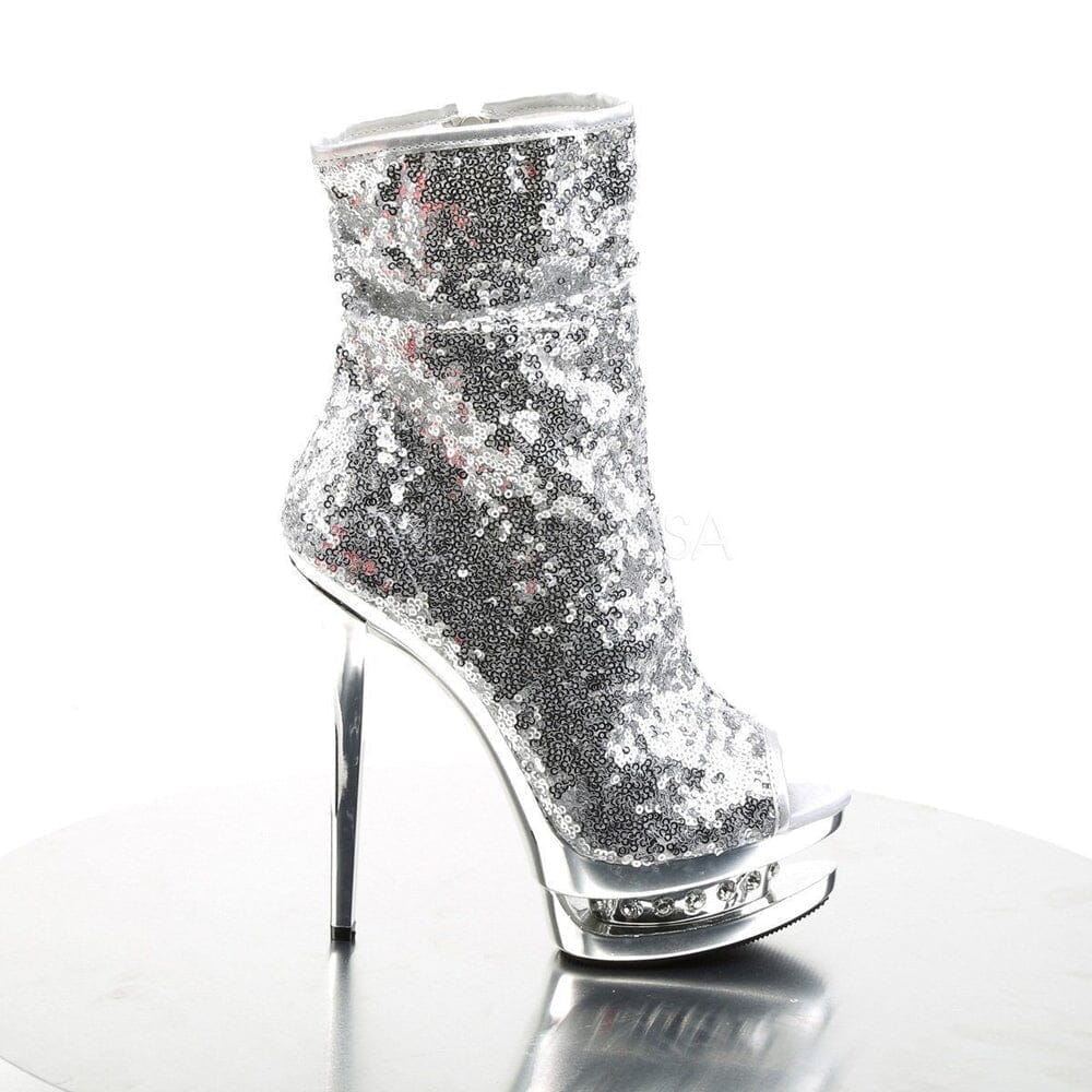 SS-BLONDIE-R-1008 Platform Boot | Silver Sequins-Footwear-Pleaser Brand-Silver-6-Sequins-SEXYSHOES.COM